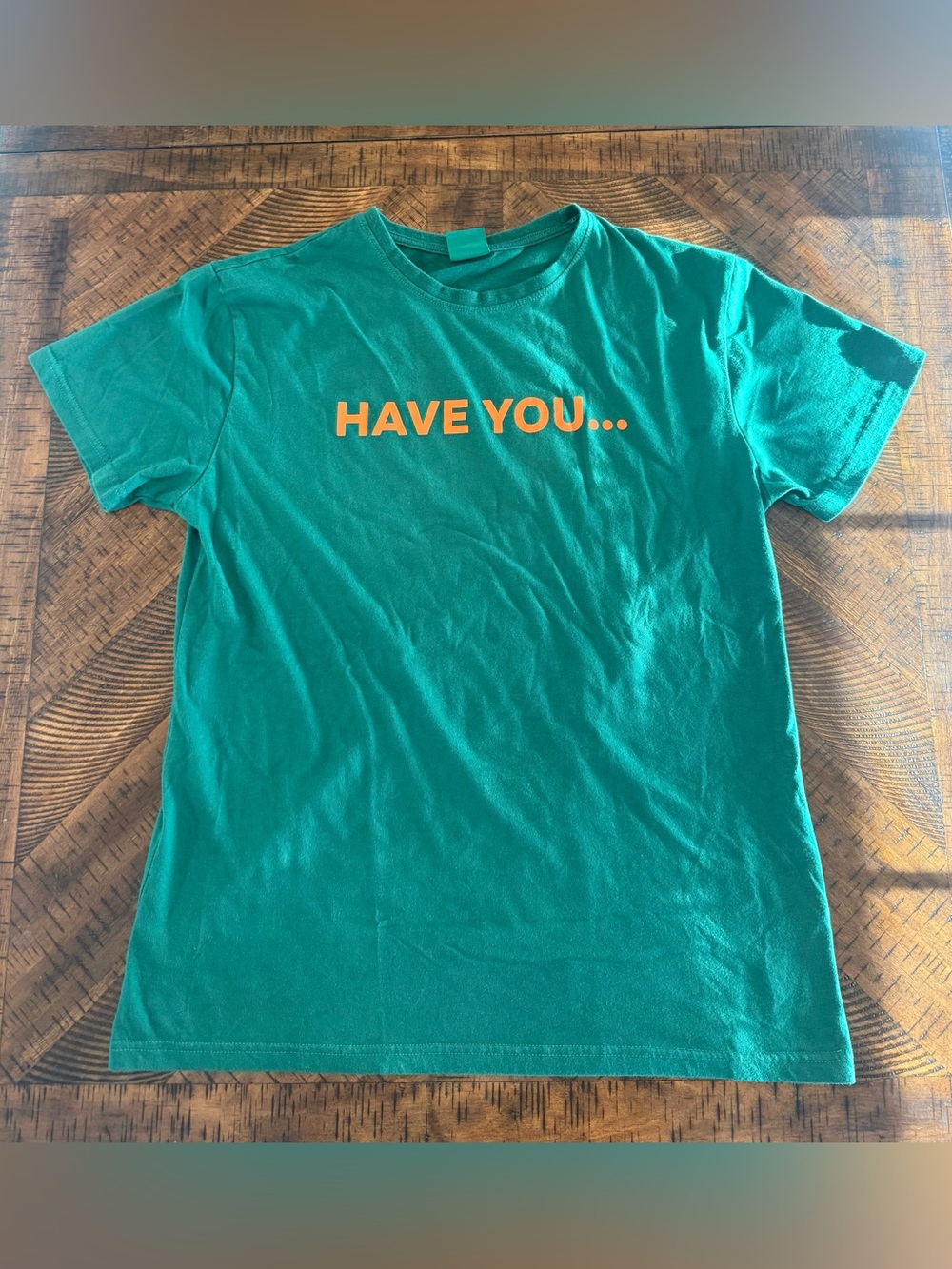 Jagermeister Teal T-Shirt with Orange Logo Tag